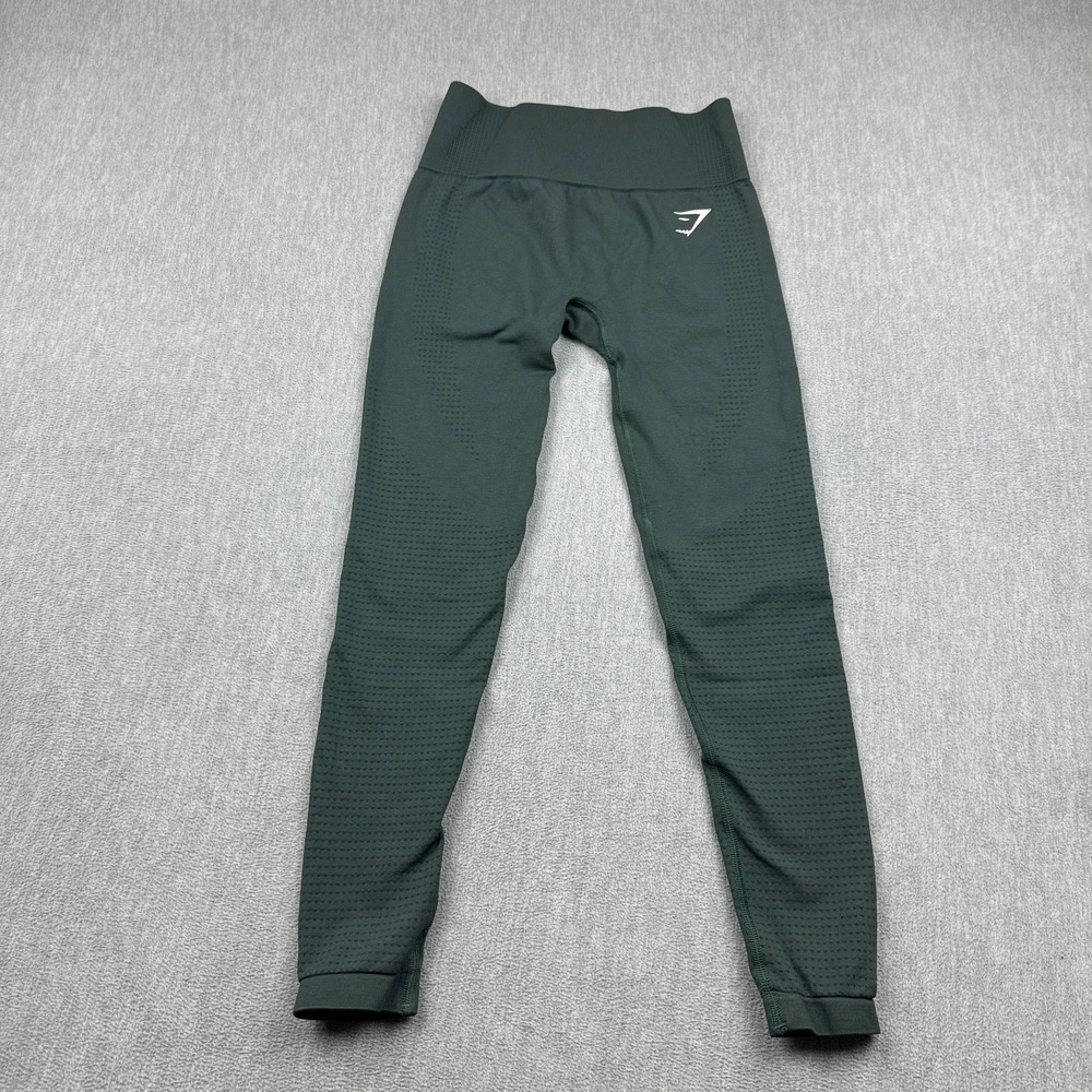 Gymshark Leggings Womens Small Green Vital Seamless Yoga Gym Athleisure Active